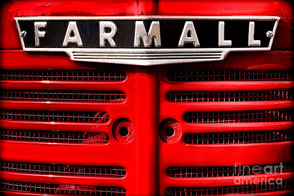 Wall Art featuring the photograph Farmall Grille by Olivier Le Queinec