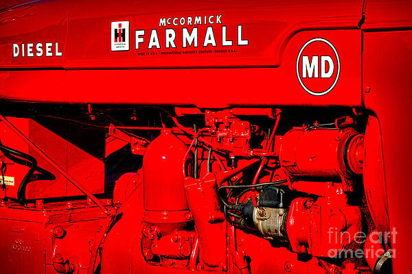 Wall Art featuring the photograph Farmall MD by Olivier Le Queinec