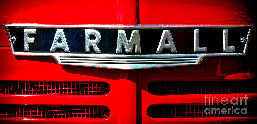 Farmall Tractor Grill Emblem Wall Art