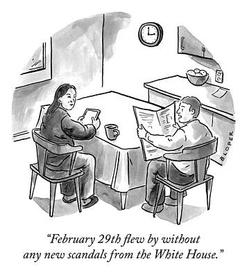 Russia Drawing - February 29th Flew By Without Any New Scandals by Brendan Loper