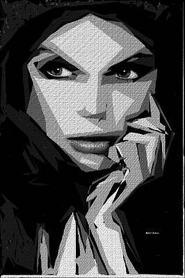 Wall Art featuring the digital art Female Expressions 601 by Rafael Salazar