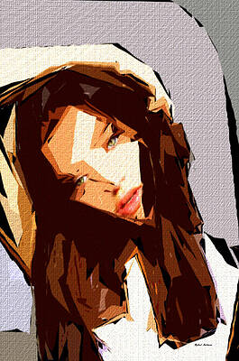 Wall Art featuring the digital art Female Expressions 608 by Rafael Salazar