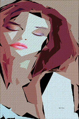 Wall Art featuring the digital art Female Expressions 610 by Rafael Salazar