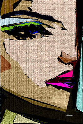 Wall Art featuring the digital art Female Expressions 711 by Rafael Salazar