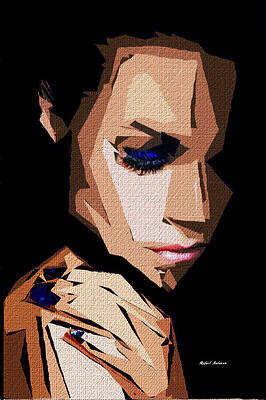 Wall Art featuring the digital art Female Expressions XXX by Rafael Salazar