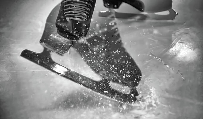 Wall Art featuring the photograph Figure Skating Abstract by Rona Black