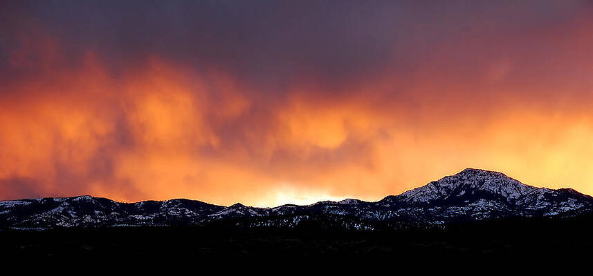 America Photograph - Fire In The Sky - Great Basin Desert, Utah by Darin Volpe