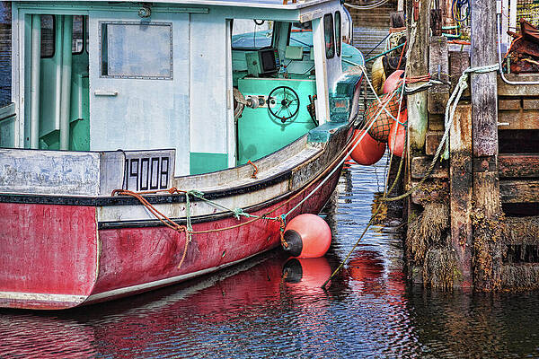 Transportation Wall Art featuring the photograph Fishing Boat At Peggy's Cove by Tatiana Travelways