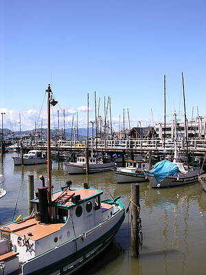 California Wall Art featuring the photograph Fishing Boats San Francisco by C Thomas Cooney