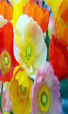 Nature Wall Art featuring the digital art Floral Bouquet by Rafael Salazar