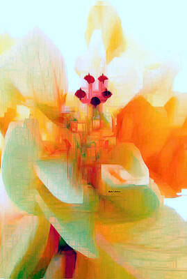 Nature Wall Art featuring the digital art Flower 9312 by Rafael Salazar