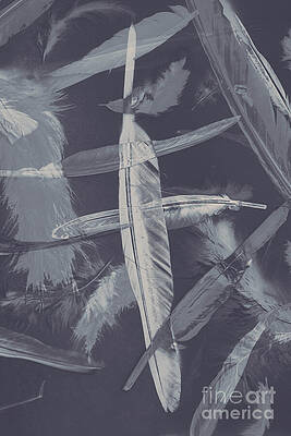 Natural Wall Art featuring the photograph Flying Featherabstract Background by Jorgo Photography