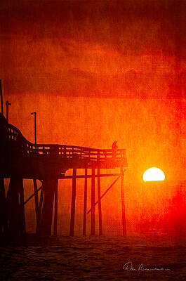 Abstract Photograph - Foggy Avalon Sunrise 9129 by Dan Beauvais