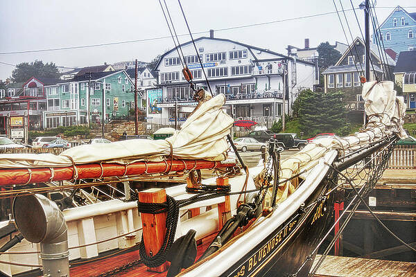 Transportation Photograph - Foggy Day In Lunenburg by Tatiana Travelways