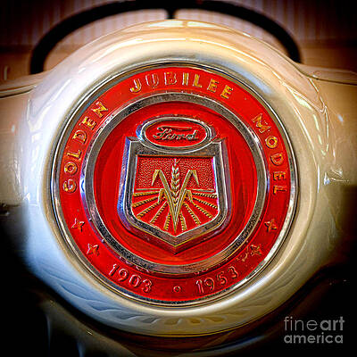 Copyright Photograph - Ford NNA Badge by Olivier Le Queinec