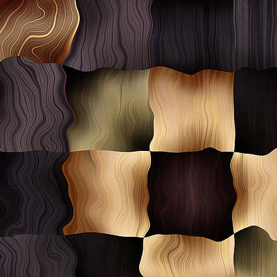 Geometric Wall Art featuring the digital art Foursquare by Vic Eberly