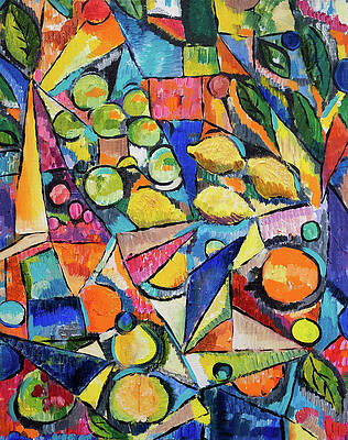 Wall Art featuring the painting Fruit Bowl Fantasia by Seeables Visual Arts