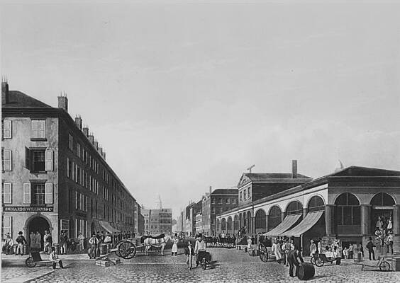 Newman Wall Art featuring the digital art Fulton Street by Robert Newman