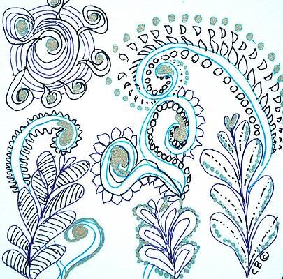 Carer Wall Art featuring the drawing Gardens by Carole Brecht