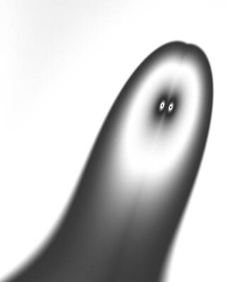 Minimalist Digital Art - Gazing Into The Future by Vic Eberly