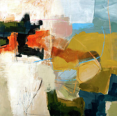 Colorful Geometric Abstract Composition Wall Art