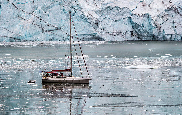 Beautiful Photograph - Glacier Sailing by Ed Clark