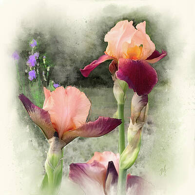 Flower Digital Art - Glitterati by Gina Harrison