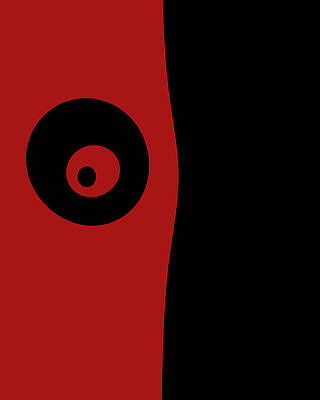 Minimalist Digital Art - Got My Eye On You by Vic Eberly