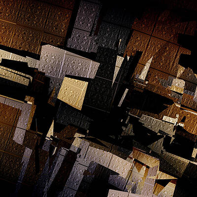 Geometric Wall Art featuring the digital art Gotham by Vic Eberly