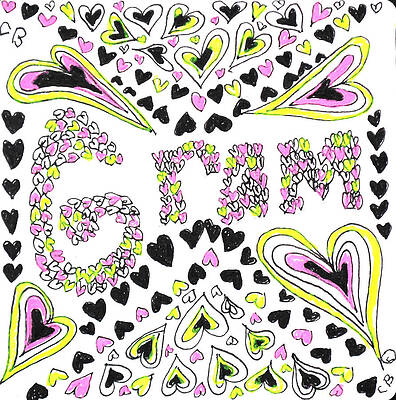 Carer Wall Art featuring the drawing Gram by Carole Brecht