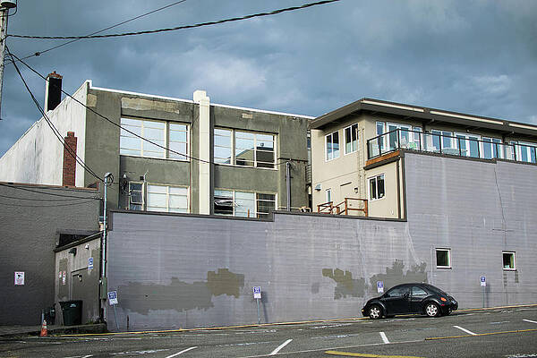 Sky Wall Art featuring the photograph Gray Skies Gray Walls Gray Ground by Tom Cochran