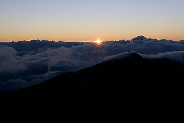 Sea Photograph - Haleakala Maui Sunrise by Waterdancer