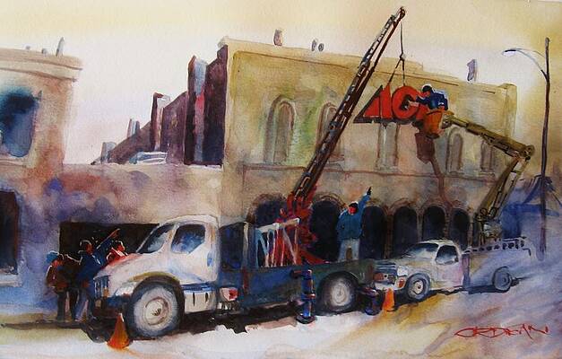 Colorado Wall Art featuring the painting Hanging Red Ace #2 by Jackson Ordean