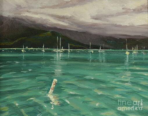 Painting - Harbor View by Laura Toth