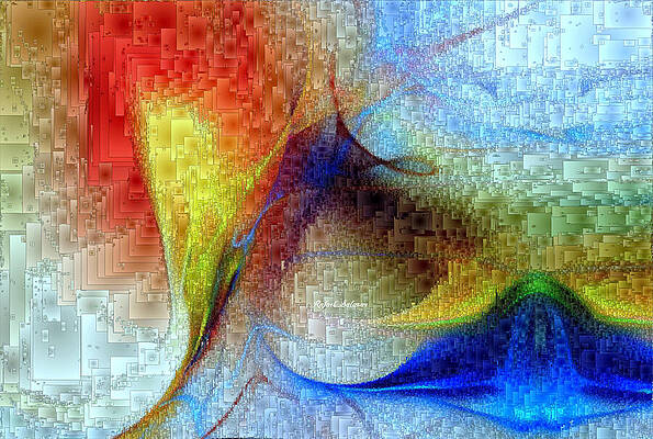 Wall Art featuring the digital art Hawaii - Island Of Fire by Rafael Salazar