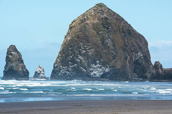 Beach Photograph - Haystack Rock by Tom Cochran