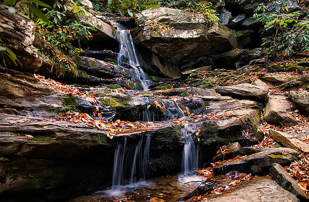 North Carolina Wall Art featuring the photograph Hidden Falls 4 by Flees Photos