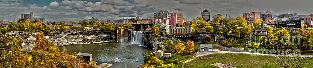 Fall Photograph - High Falls Autumn Panorama by William Norton