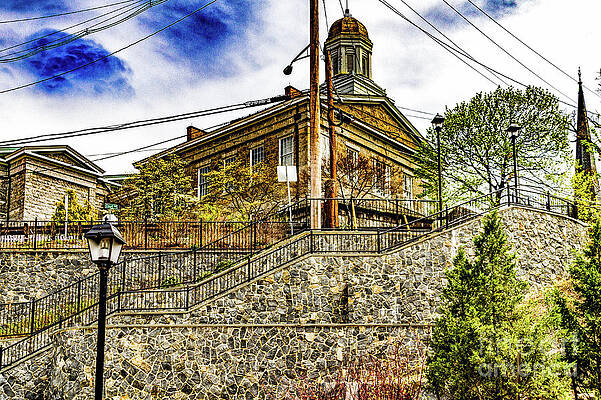 Architecture Wall Art featuring the photograph Hilltop Stairs by William Norton