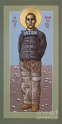 Holy Prophet Benjamin Salmon Icon Wall Art