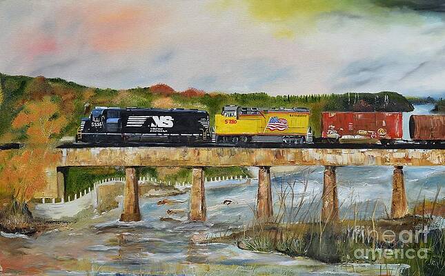 Painting - Hooch - Chattahoochee River - Columbus GA by Jan Dappen