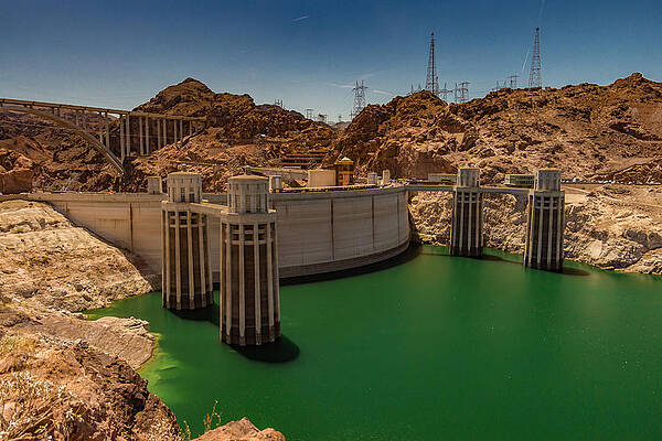 Sky Photograph - Hoover Dam by Ed Clark