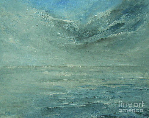 Wave Painting - Horizon by Jane See