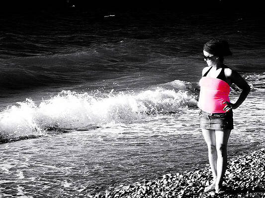 Water Wall Art featuring the photograph Hot Pink by La Dolce Vita