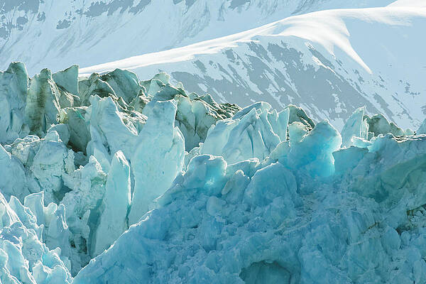 Textured Photograph - Hubbard Glacier #1 - Wrangell St. Elias National Park by Darin Volpe