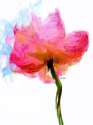 Nature Wall Art featuring the digital art I Am Pink by Rafael Salazar