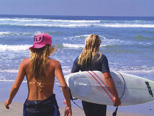 San Diego Wall Art featuring the digital art I Got Your Back by Waterdancer