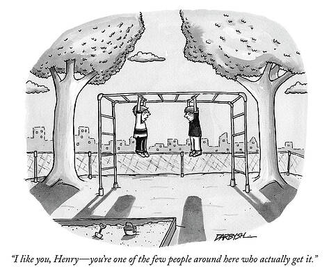 Wall Art featuring the drawing I Like You Henry by C Covert Darbyshire