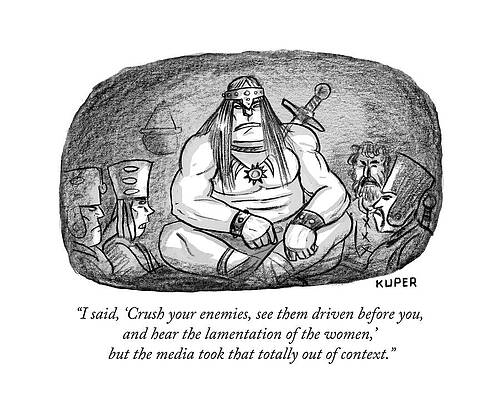 Drive Wall Art featuring the drawing I Said Crush Your Enemies by Peter Kuper