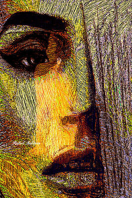 Wall Art featuring the digital art I See Everything by Rafael Salazar